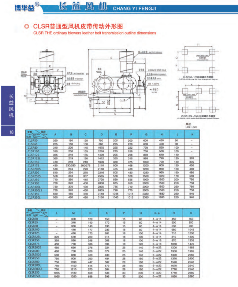 普通型风机皮带传动外形图